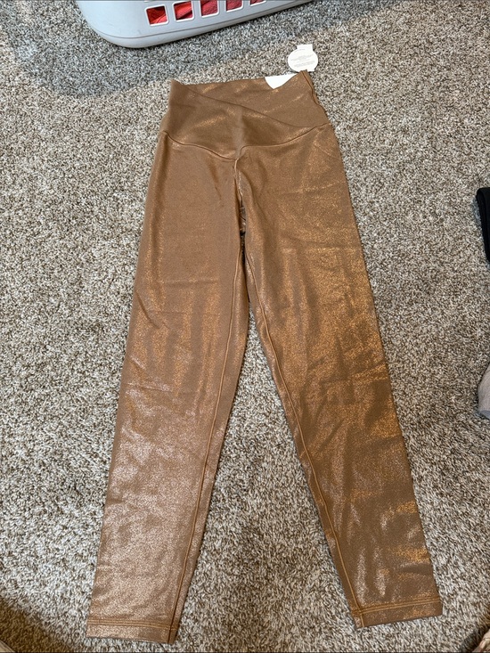 aerie Pants - aerie Metallic Bronze High-Waist Leggings
